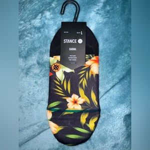 Stance No Show Socks Floral Sz Men’s shoe size 9-12 NWT
